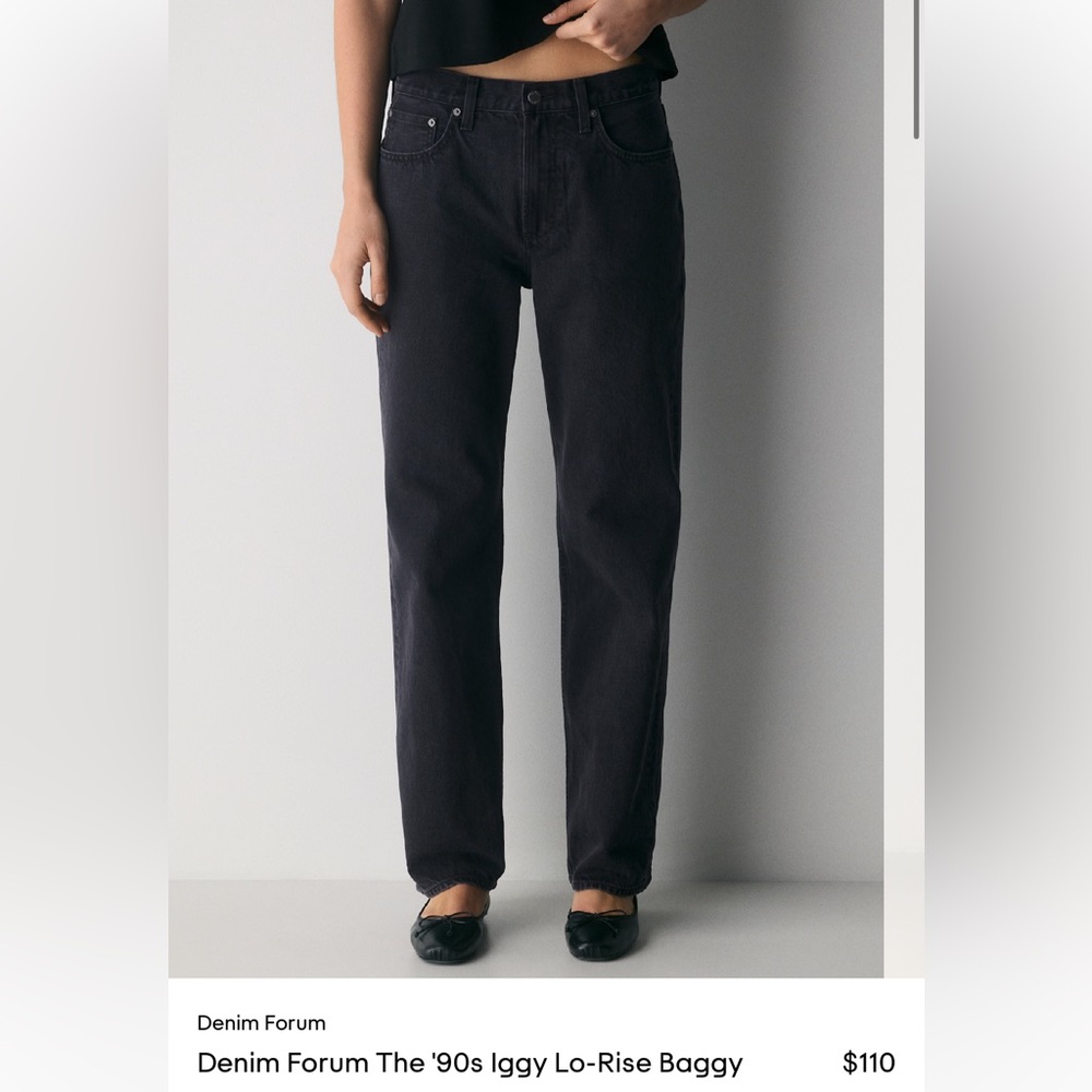 Aritzia Denim Forum '90s Iggy Lo-Rise Baggy Jeans — Black